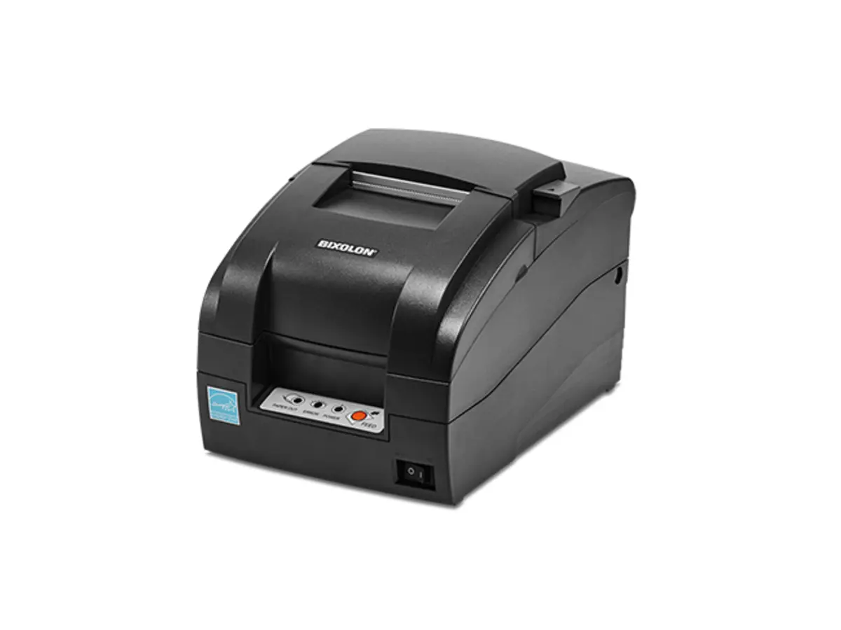 Bixolon SRP-275III impact printer, black, front three-quarter view